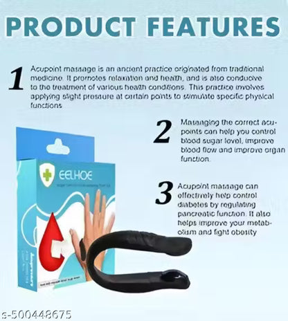 Acupressure Point Clip Supporting Acupressure Relaxation Tension Relief Sugar Control LI4 Headache Relief Hand Clip Migraine Pressure Point Clip || SET OF (SET OF 4)